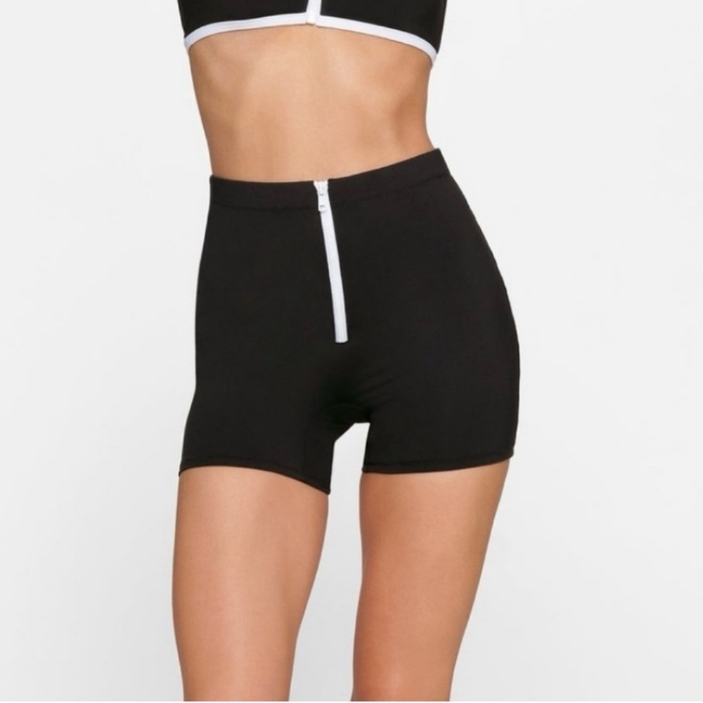 NEW Skims Swim Sporty Zipper Short - Pacific color 2X